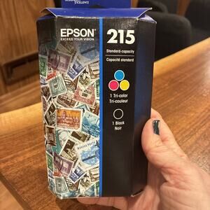 Genuine Epson 215 Black & Color Ink T215 WorkForce WF100 Sealed Fast Shipping